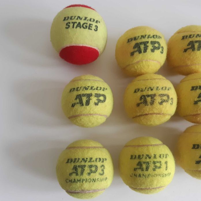 Lote de 12 Bolas de Ténis Tennis Dunlop ATP Usadas Boas