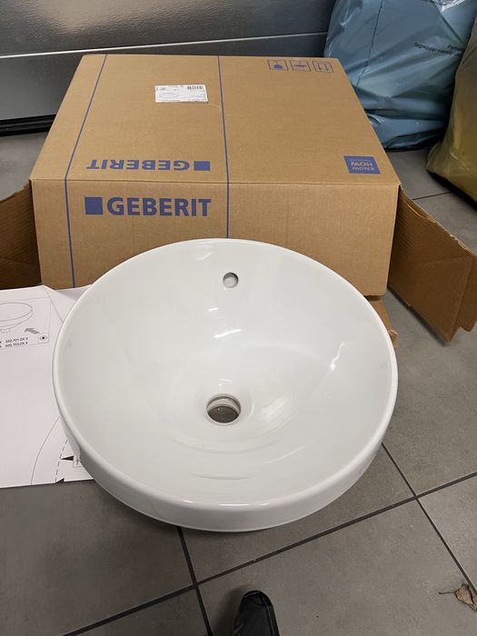 Geberi Variform okrągła 40cm Umywalka wpuszczana podblatowa