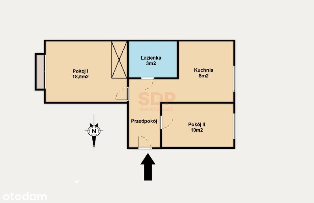 Rozkładowe 2-pokoje z balkonem | Dwustronne