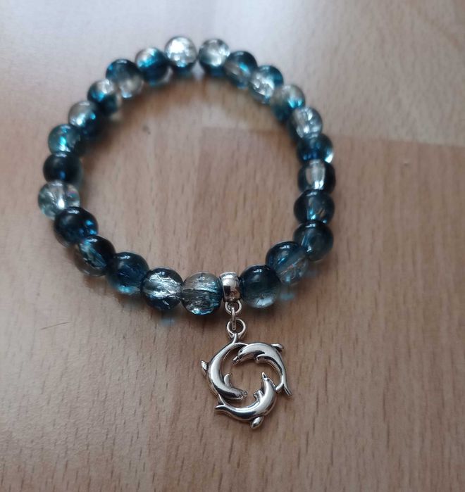 Kolczyki "Delfinki" - handmade