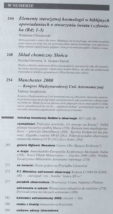 Urania - Postępy Astronomii - 6/2000 - Słońce, Mars, asteroidy
