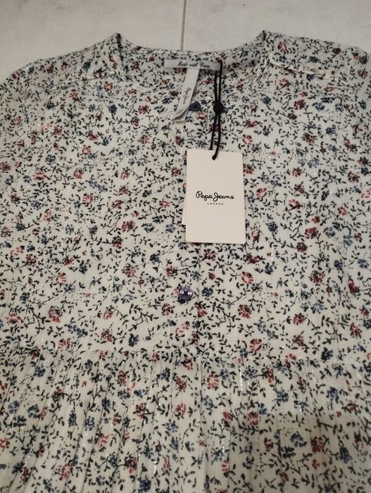 Vestido Florido Pepe Jeans Novo - 10 anos