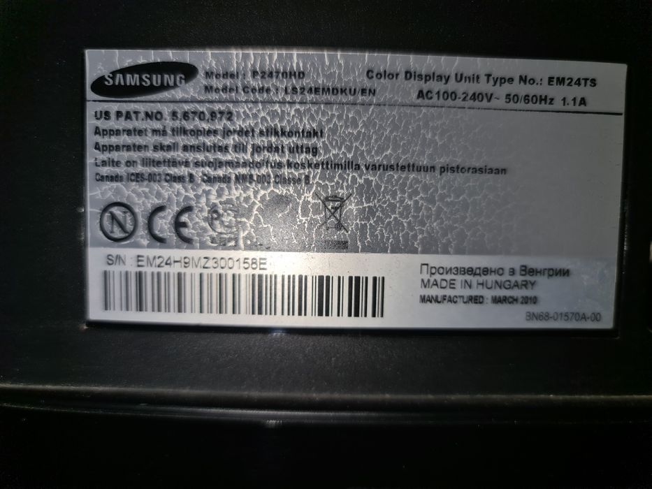 24" Samsung SyncMaster P2470HD z tunerem TV