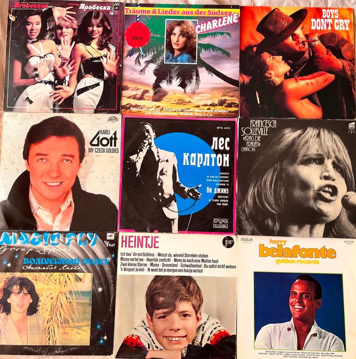 платівки ABBA, Sandra, W.Houston, Boney M, G.Gaynor, Space, etc