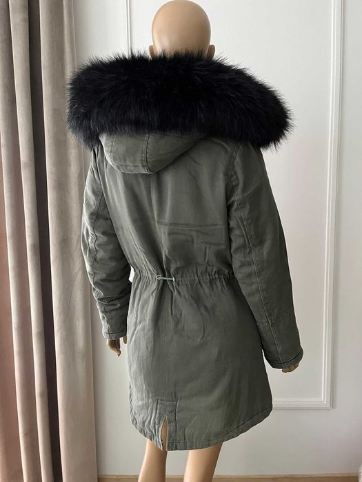 Kurtka damska zimowa kahki - rozmiar S -  Sixth june