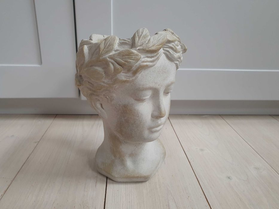 Doniczka ozdobna głowa popiersie osłonka