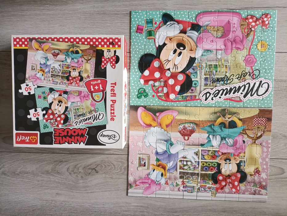 Puzzle 4+ Minnie (2x50), Bing (60), Wieś (60) Trefl