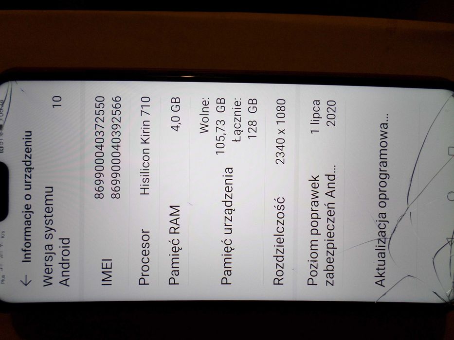 Smartfon Honor 10 lite 4GB Ram Dual Sim