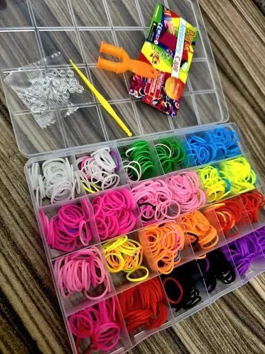 Super zestaw gumki do robienia bransoletek nowe