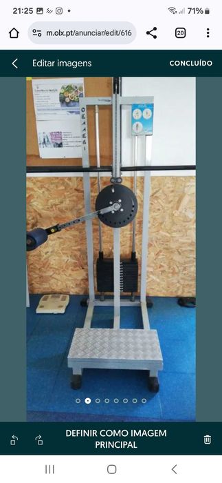 Máquina de musculação technogym