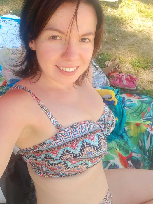 Strój kąpielowy bikini Panache Eclectic Boho przepiękny odpinane ramiączka  65H 30H