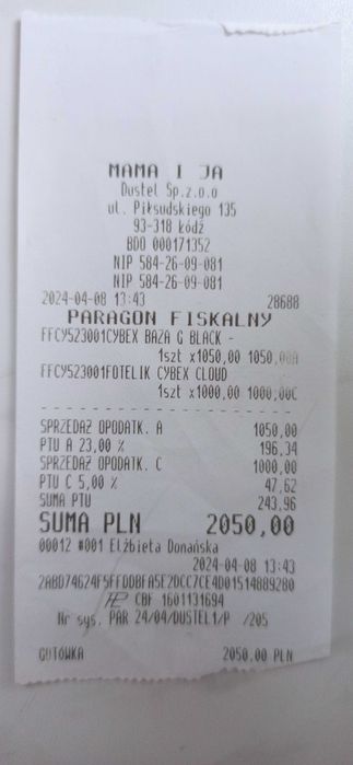 Fotelik Cybex Cloud G + baza