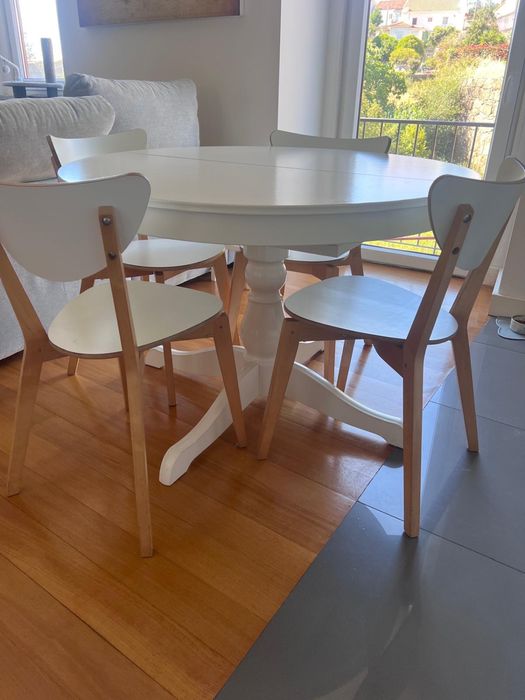 Mesa Branca Extensivel Ikea (como nova)