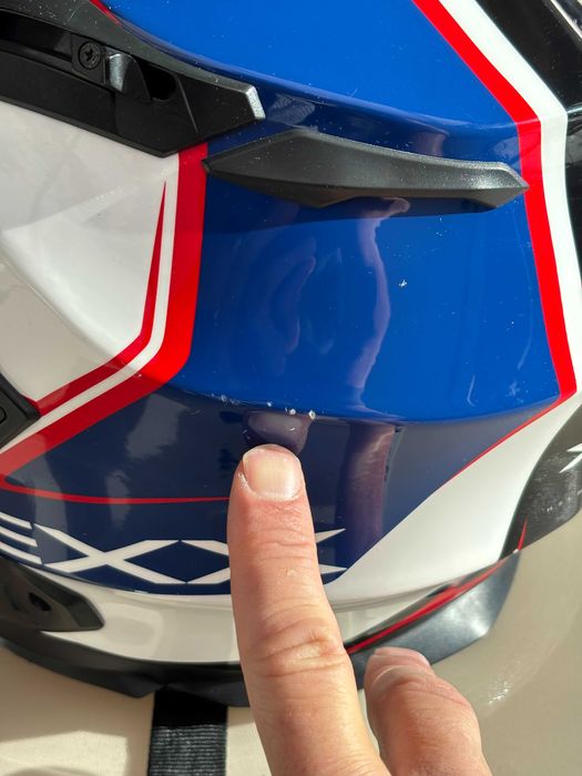 Capacete Nexx XD1 Voyager Branco/ Azul/ Vermelho Tamanho L