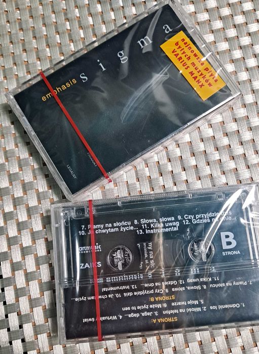 Sigma - Emphasis ex Varius Manx Kaseta Magnetofonowa Biały Kruk Zafoliowana Cały Nakład