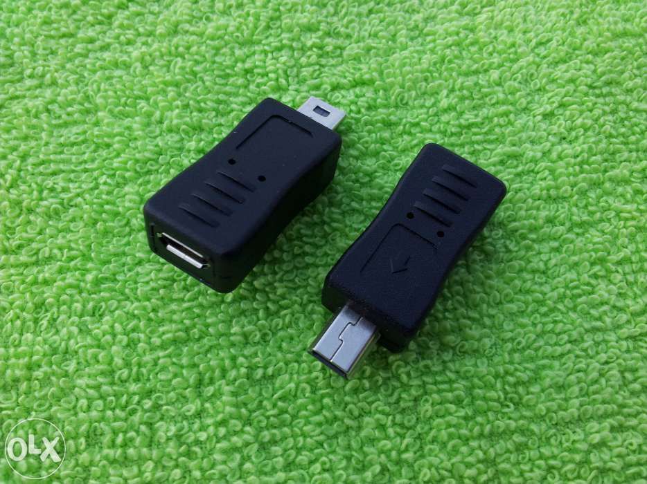 adapter z micro-USB do mini-USB oraz odwrotnie z mini do micro USB