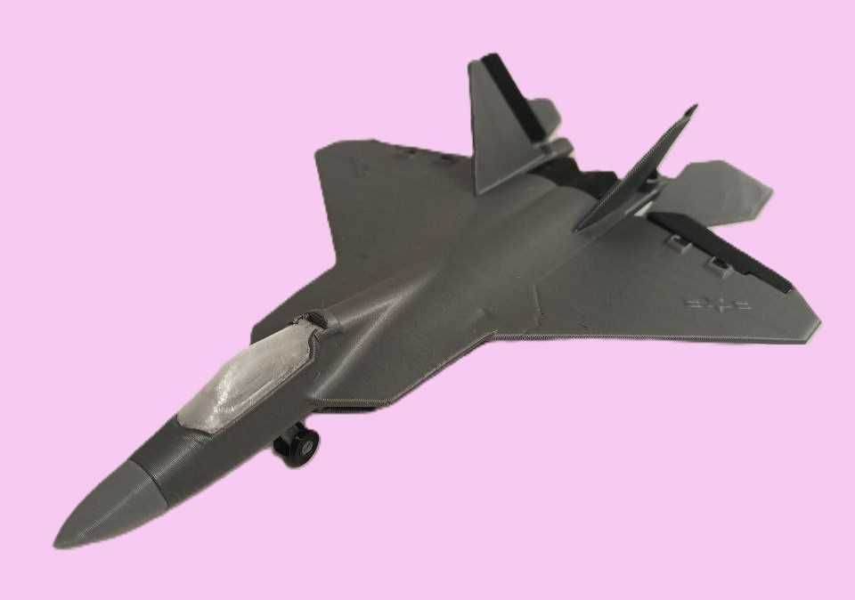 Модель літака F-22, пластик, 3д друк