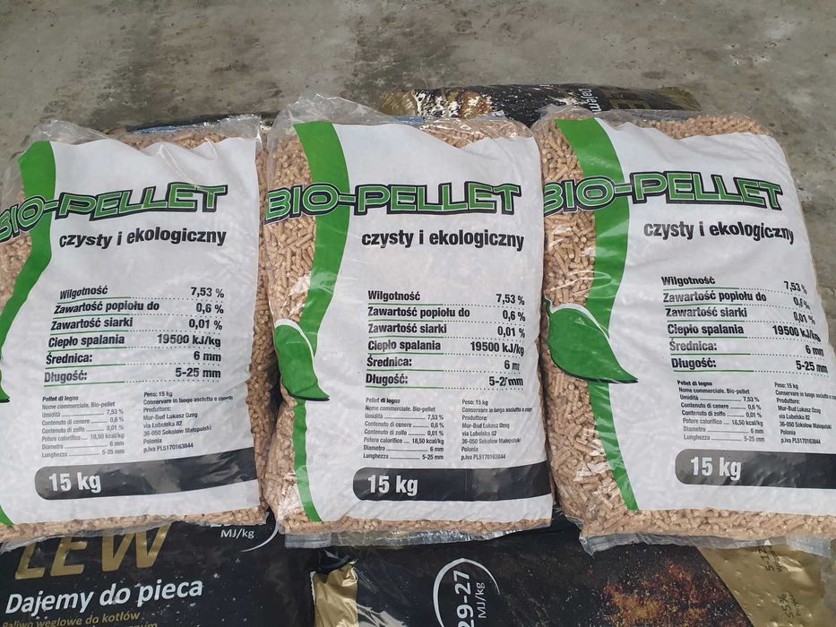 Pellet pelet olczyk Bio-Pellet GLF Drewnoland ekogroszek KUZIO