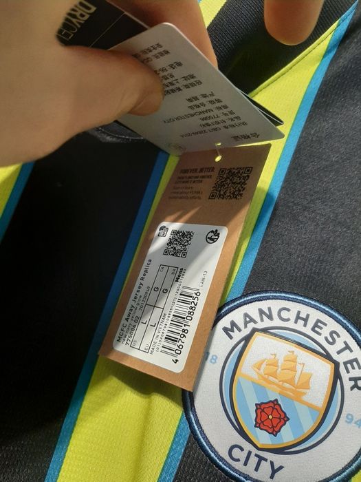 Nowa oryginalna piłkarska koszulka puma manchester City męska