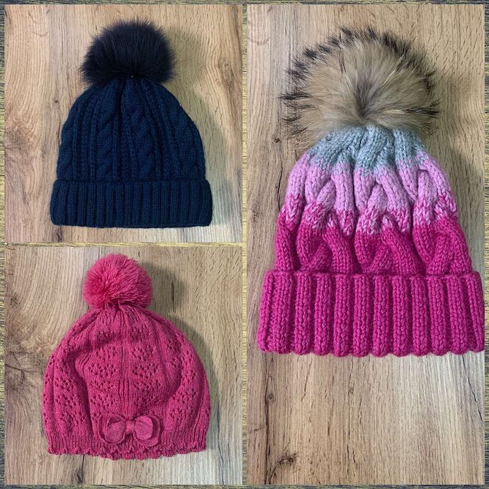 Шапки зимние теплые для девочек