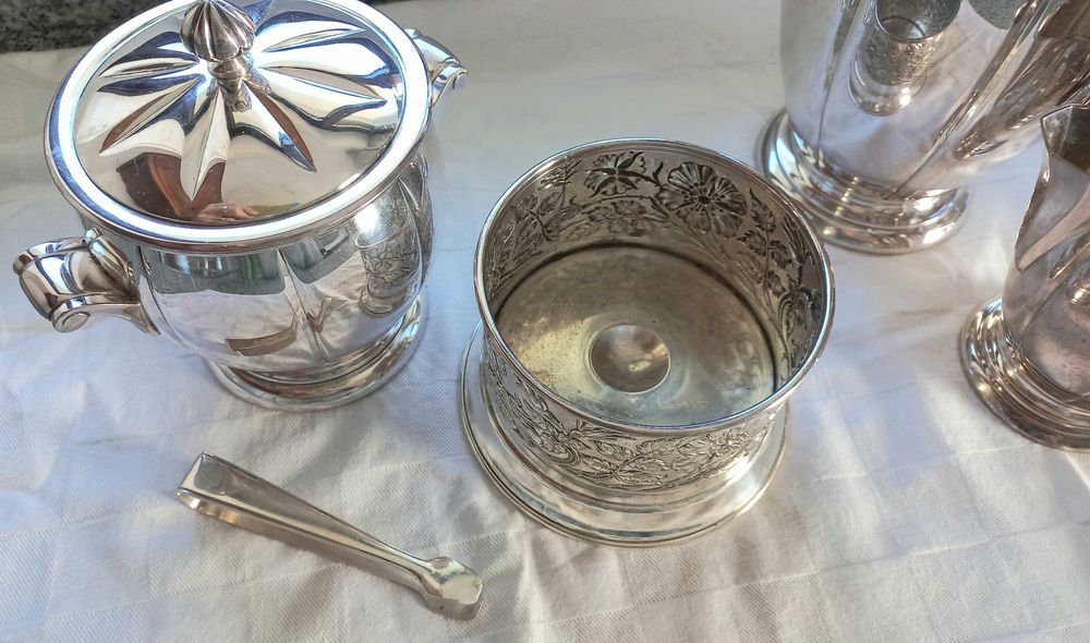 Servico em prata estilo Art Deco