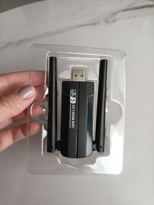 Karta Sieciowa WiFi 1300Mbps USB 3.0 | Dual Band 2.4/5GHz | NOWA