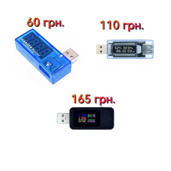 USB тестер Keweisi, USB doctor, амперметр, вольтметр: 165 грн ...