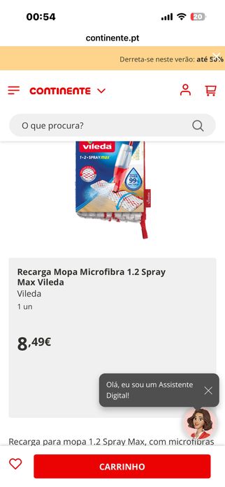 Mopa Vileda 1.2 Spray Max com 3 recargas!