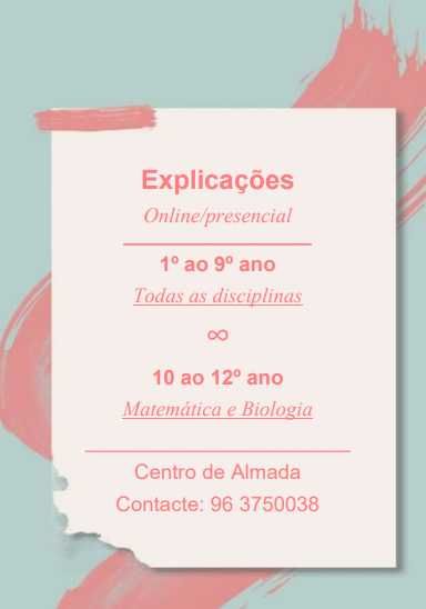 Explicações do 1° ao 12° ano