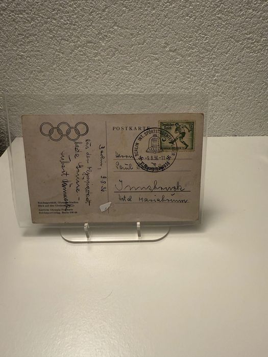 Postal jogos olímpicos de Berlim 1936 3 reich ww2