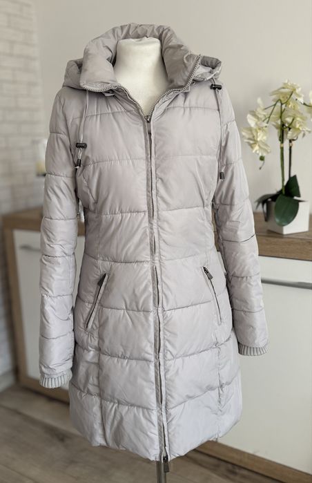 Kurtka damska szara z kapturem S 36