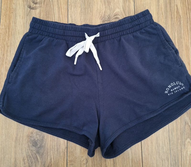 Szorty dresowe granatowe+ różowe sinsay 38 M zestaw