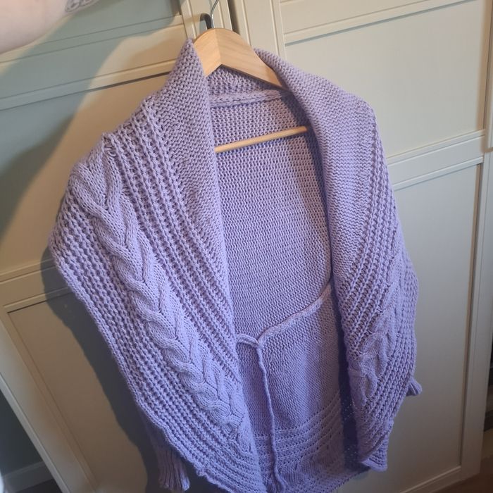 Sweter damski liliowy