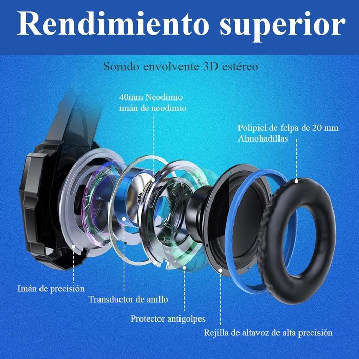 Bengoo G9000 Gaming para PS5/PS4/PC/Xbox One/Switch, auriculares Gaming cancelamento de ruído, capacetes com microfone estéreo de som, capacetes PS4 c