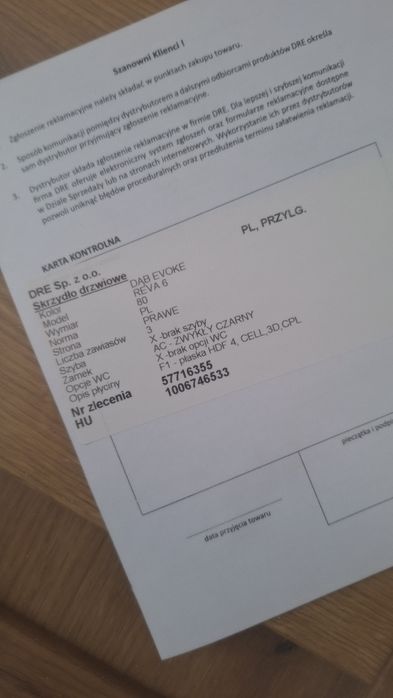 Drzwi DRE Prawe I Lewe 80 (komplety)