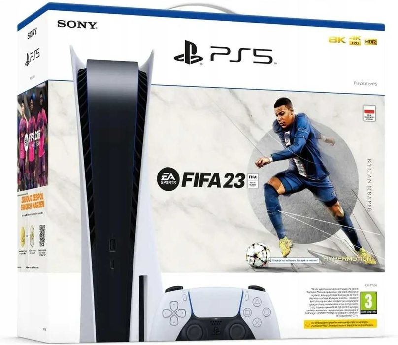 Приставка Sony Playstation 5 BLU-RAY с дисководом CFI-1216A + FIFA23