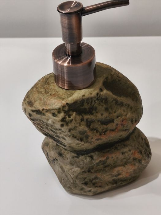 Dispensador de Sabão Pedra Natural Artigo Novo | Decoração Casa de