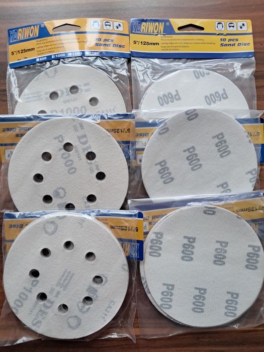 Круг на липучке наждачка шлифовальный (все размеры) 125 mm лепестковый