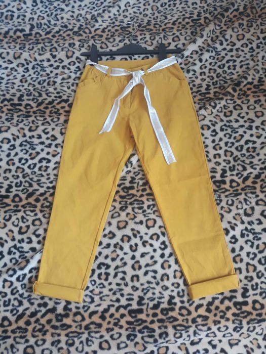 Spodnie rybaczki 77 % wiskoza z elastanem,