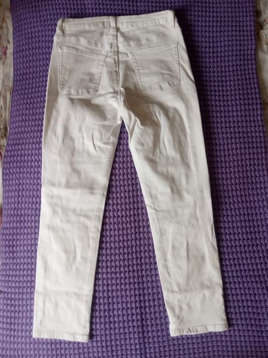 Spodnie białe denim rozm 40
