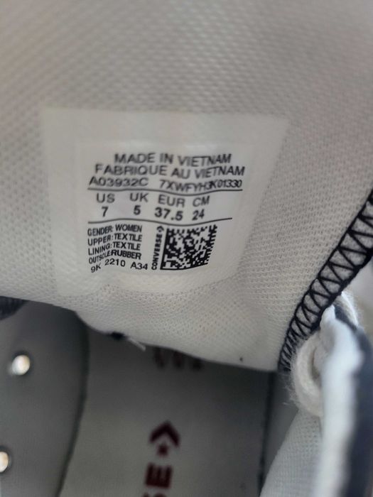 Converse buty jak nowe r.37,5