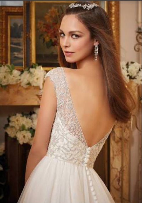 Suknia ślubna MORI LEE model 5476 - kolor szampański rozm. 38