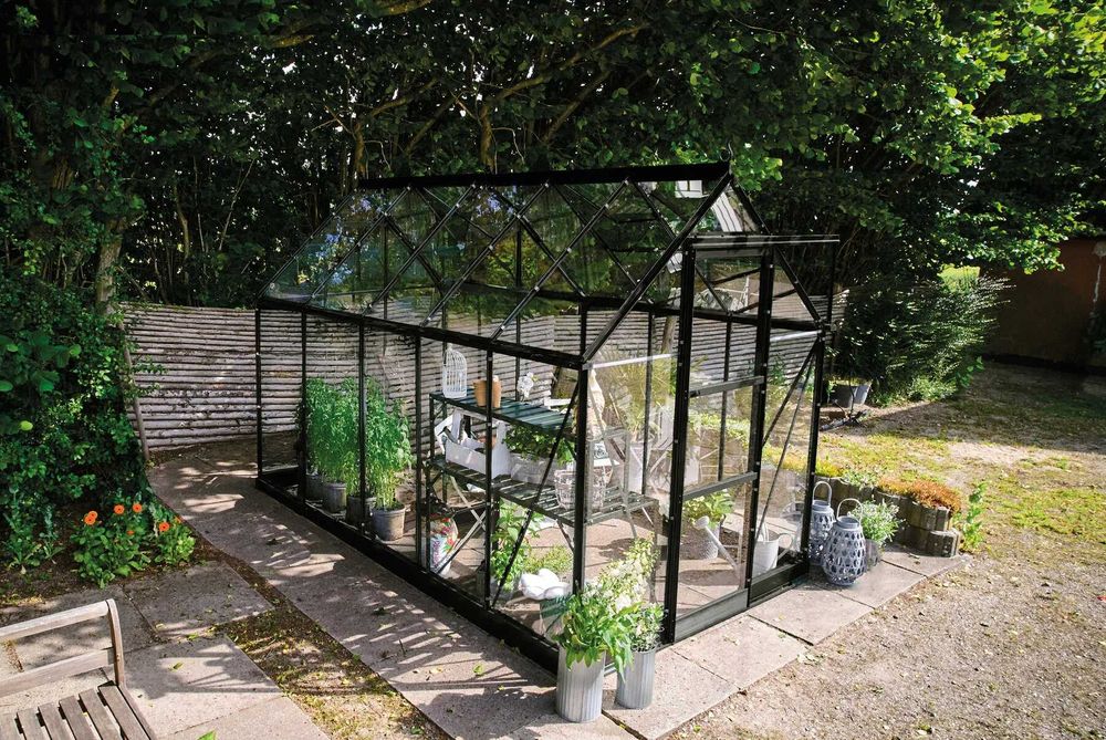 szklarnia halls icon6, 6,1m² (1,93x3,17), czarna