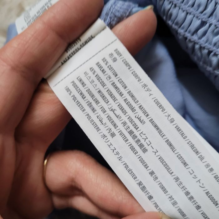 Bawełniany kombinezon z wiązaniem z tyłu, markowy