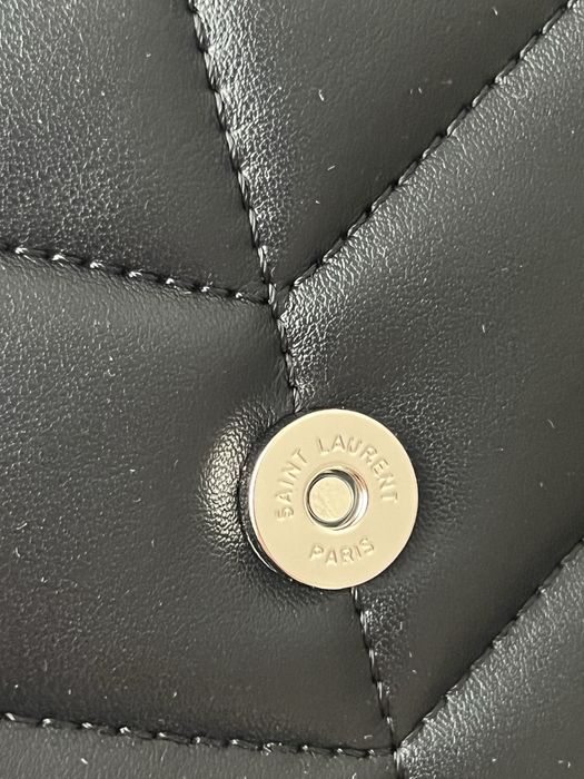 Na prezent Saint Laurent YSL Lou Lou czarna pikowana torebka