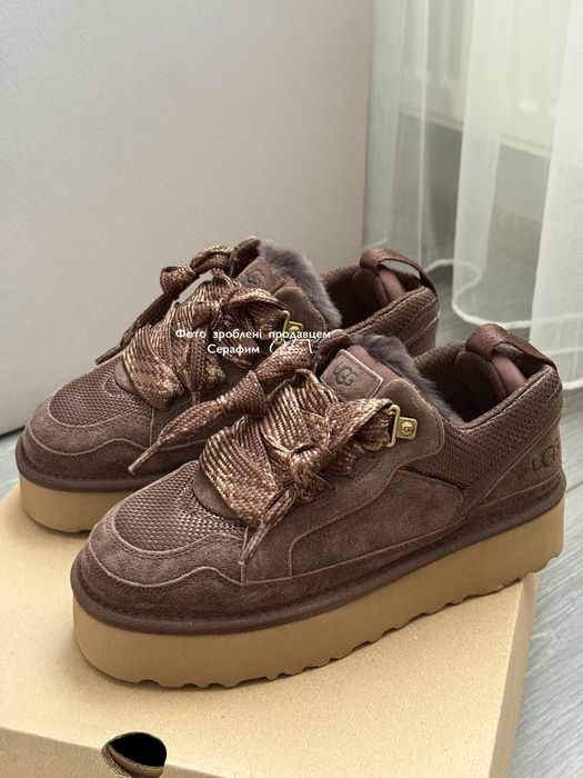 Оригинальные кроссовки Avstralia UGG Lowmel Sneaker Platform Chocolate