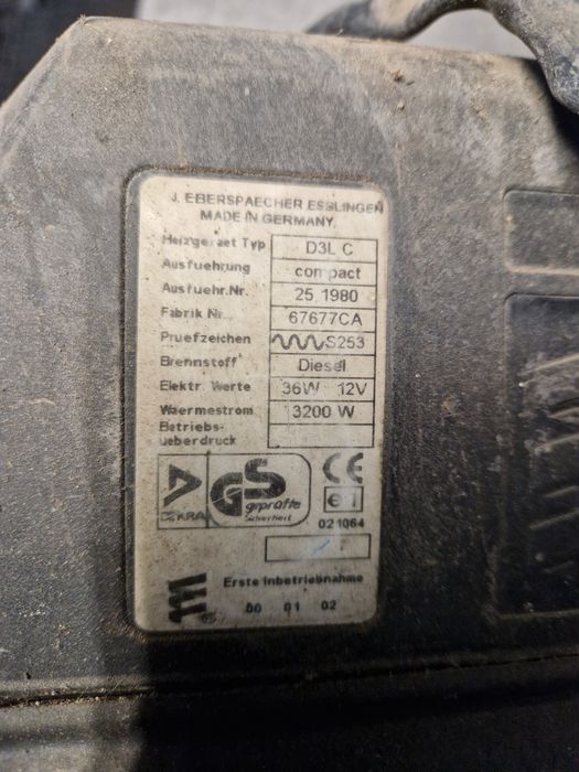 Ogrzewanie postojowe webasto Eberspaecher D3LC 12V