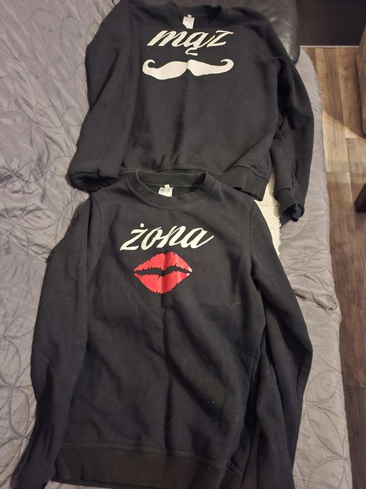 Zestaw bluz dla pary Mąż rozmiar M Żona rozmiar S