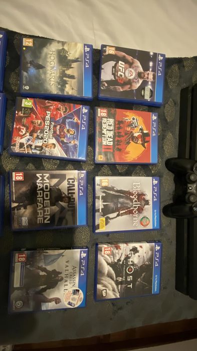 Duas playstation 4 + 12 jogos