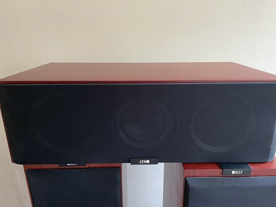 KEF R900 + KEF R600C (center) topowe, potężne kolumny